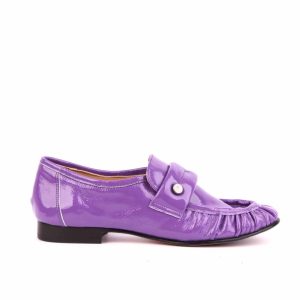 Mocassino in pelle color viola N8M12