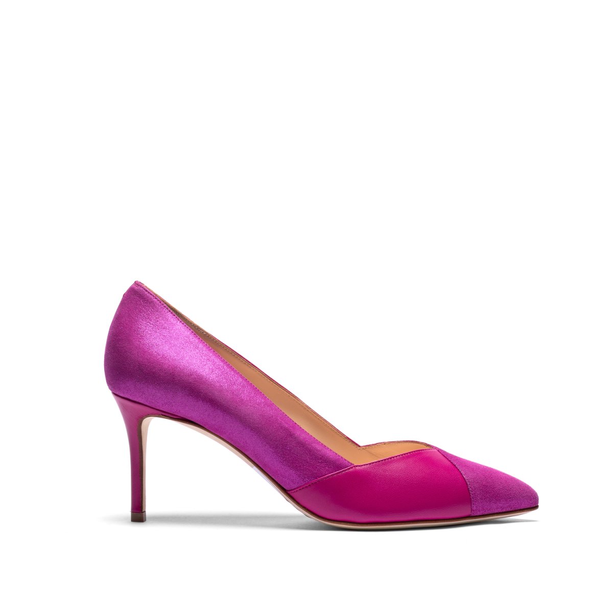 Décolleté Vivette Pump in Nappa e Alba Fucsia tacco 70mm