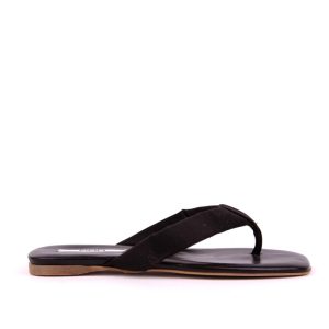 Ciabatta in pelle color nero P7Z20R
