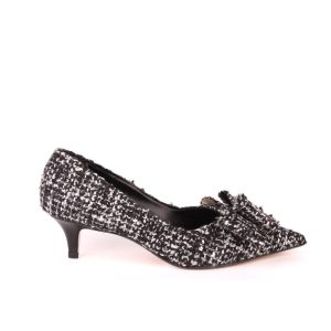 Décolleté in tweed multicolor P0F48T