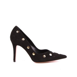 Décolleté in suede color nero Q8EP90